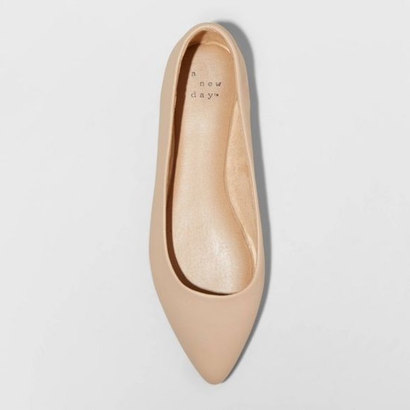 Women's Corinna Pointed Toe Ballet Flats - A New Day Tan - Picture 3 of 3
